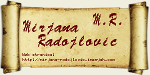 Mirjana Radojlović vizit kartica